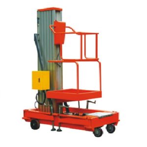 thang nâng người trục đơn nâng người lên làm việc trên cao