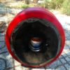 Bọc PU cho bánh xe nâng điện linde - komatsu - TCM -