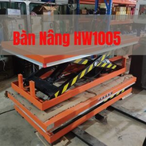 Bàn bân thủy lực 1m3 tải 1 tấn