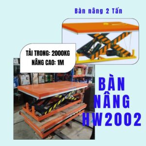 Bàn 2 tấn nâng thủy lực giá tốt