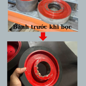 Bọc sao su bánh xe nâng
