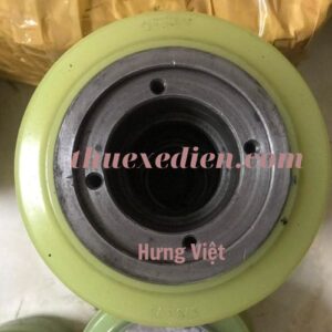 Bánh xe nâng điện Yale màu xanh