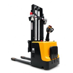 Xe Nâng Điện 2 Tấn Lên Cao 3m Có Bệ Đứng Lái An Toàn