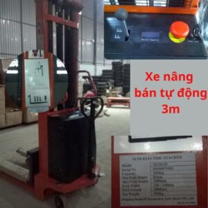 Xe nâng điện bán tự động 3m